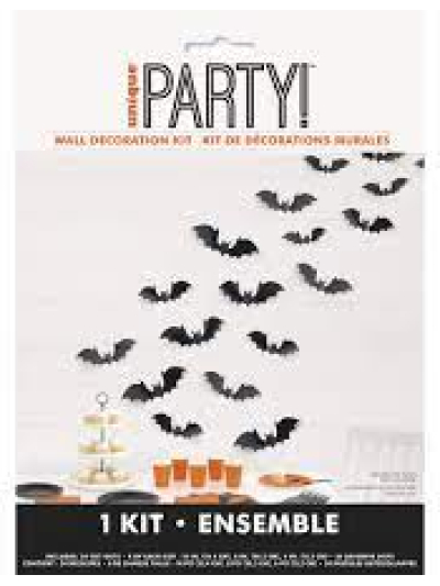 UNIQUE FLYING BAT WALL DECO KIT
