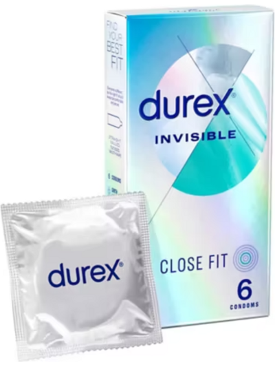 DUREX INVISBIBLE EXTRA THIN EXTRA SENSITIVE 6 CONDOM