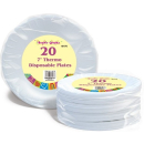 DD 7" THERMO DISPOSABLE PLATES 20PC