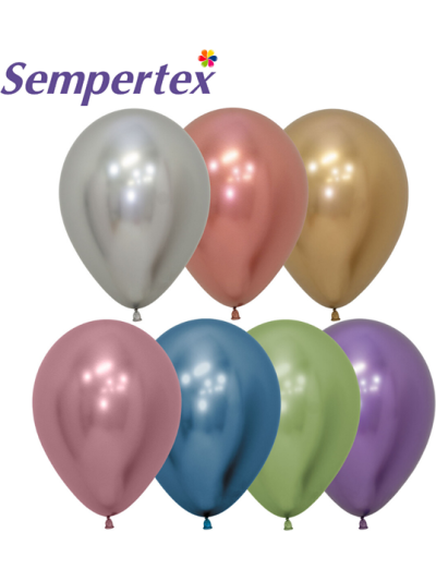 SEMPERTEX 12IN ROUND REFLEX ASSORTED BALLOONS PK50