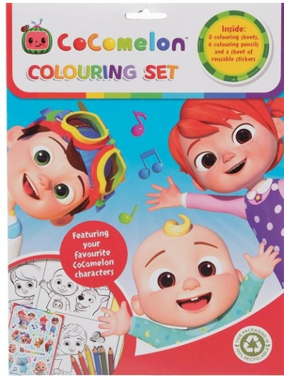COCOMELON COLOURING SET