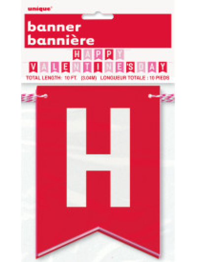 UNIQUE 10FT VALENTINES DAY PENNANT BANNER