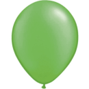 QUALATEX 11IN PEARL LIME GREEN BALLOONS (PACK OF 25 ROUND BALLOONS).