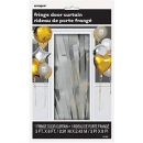 UNIQUE SILVER FRINGE DOOR CURTAIN 3FTX8FT