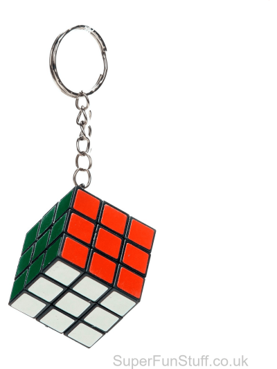 MINI MAGIC CUBE KEYRING PK6