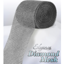DIAMOND MESH 12CMX9M SILVER