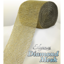 DIAMOND MESH 12CM X 9M GOLD