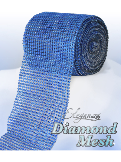 DIAMOND MESH 12CM X 9M ROYAL BLUE