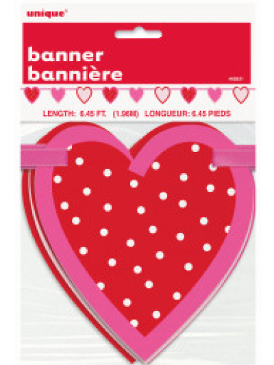 VALENTINE HEART CUT OUT BANNER