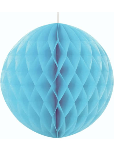 UNIQUE 8" POWDER BLUE HONEYCOMB BALL