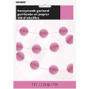 UNIQUE 7FT HOT PINK HONEYCOMB BALL GARLAND