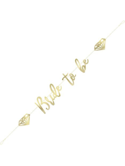 UNIQUE GOLD BRIDE TO BE BANNER 6FT