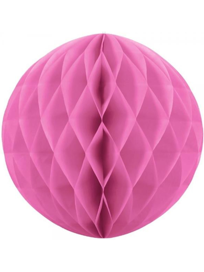 UNIQUE 8" HOT PINK HONEYCOMB BALL