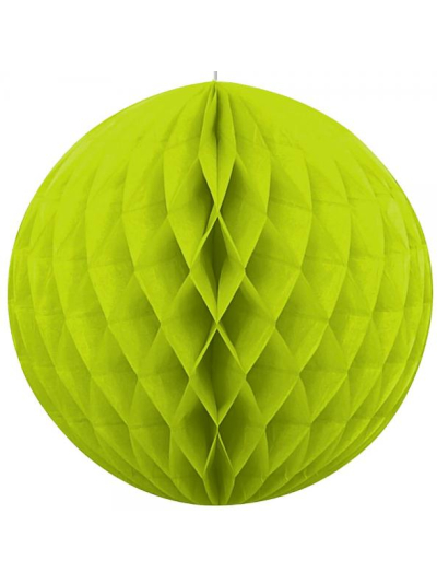 UNIQUE 8" LIME GREEN HONEYCOMB BALL