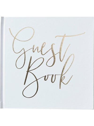 NEVITI DIPPED IN GOLD GUEST BOOK.