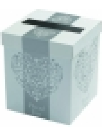VINTAGE ROMANCE-WEDDING POST BOX WHT/SIL