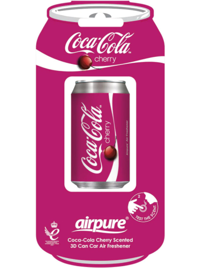 AIRPURE COCA COLA CHERRY SCENTED 3D CAN CARE AIR FRESHENER