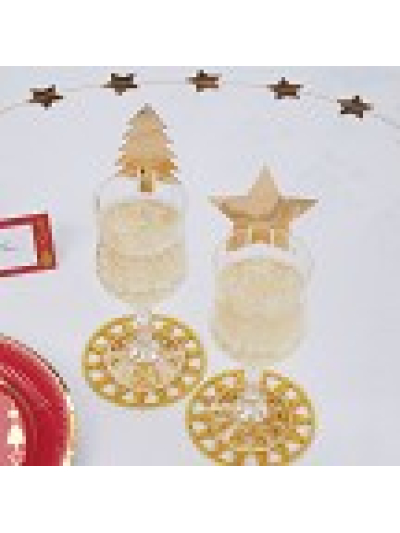 NEVITI DAZZLING CHRISTMAS 10 GLASS DECORATIONS