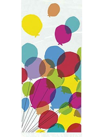 UNIQUE 20 BALLOON RAINBOW BDAY CELLO BAGS