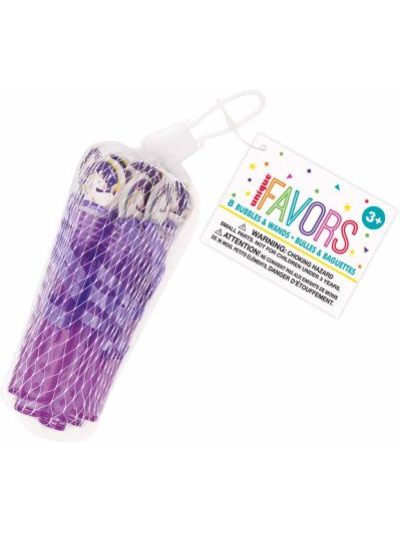 UNIQUE 8 BUBBLES WANDS TUBES-NET BAG