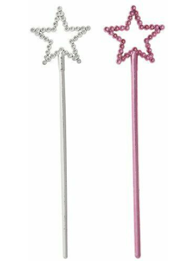 UNIQUE 8 MINI STAR WANDS-NET BAG