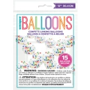 UNIQUE 12" LATEX CONFETTI BALLOON GARLAND KIT 15PC