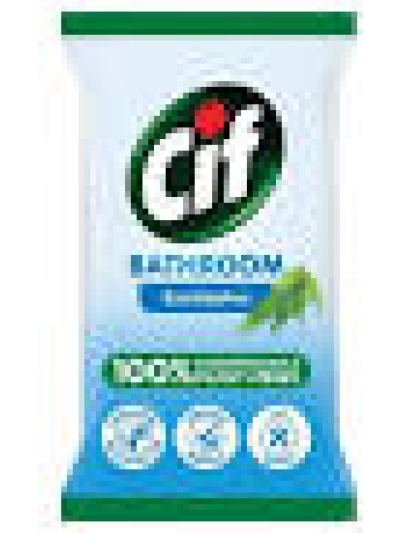 CIF BIODEGRADABLE BATHROOM WIPES 80S