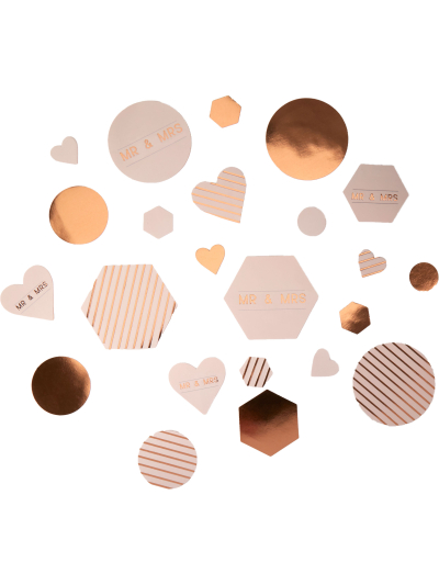 GEO BLUSH-TABLE SCATTER CONFETTI