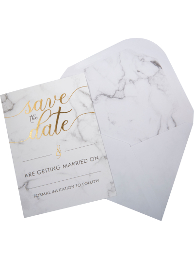 SCRIPTED MARBLE-SAVE THE DATES CARDS 10