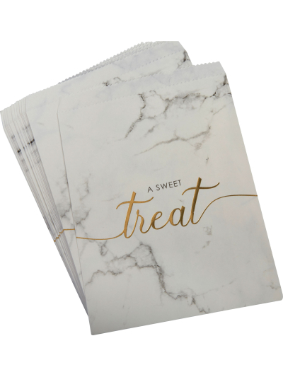 SCRIPTED MARBLE-SWEETIE BAGS PK25