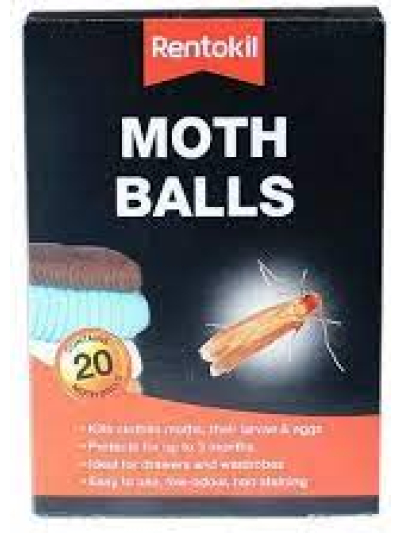 RENTOKIL MOTH BALLS PK20