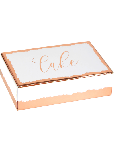 NEVITI DIPPED IN ROSE GOLD CAKE BOXES PK10