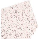 NEVITI 16 X PAPER NAPKINS- RED FOIL DOT