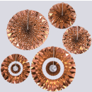 NEVITI ROSE GOLD FOIL PINWHEELS PARTY BACKDROP DECOR