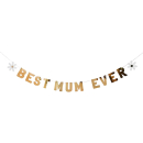 HOOTYBALLOO BEST MUM EVER GOLD 2M BANNER