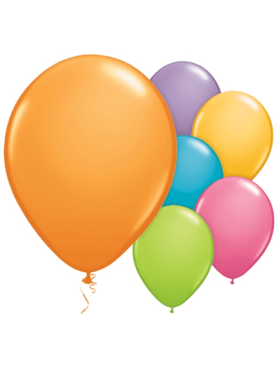 QUALATEX FESTIVE ASST 11"(PACK OF 25 ROUND BALLOONS).