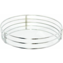 SIFCON 30CM SILVER MIRRORED TRAY