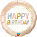 QUALATEX METALLIC DOTS BIRTHDAY 18"