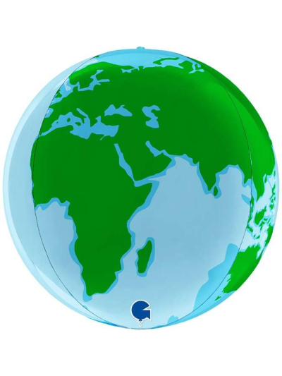 GRABO 15" GLOBE EARTH FOIL BALLOON