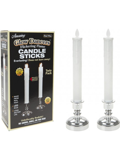 GLOW DANCERS FLICKERING CANDLE STICKS