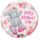 QUALATEX 18" HAPPY MOTHERS DAY TEDDY MICORFOIL BALLOON