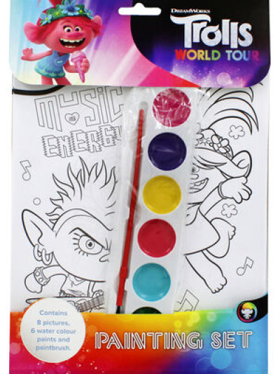 TROLLS PAINTING SET BY DREAMWORKS