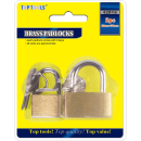 TOP TOOLS 20MM & 30MM BRASS PADLOCKS , 2PC