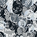UNIQUE GLITZ BLK 30TH CONFETTI 5OZ