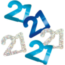 UNIQUE GLITZ BLUE 21ST CONFETTI
