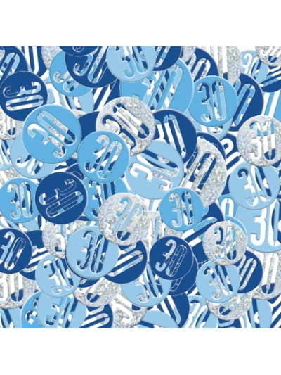 UNIQUE GLITZ BLUE 30TH CONFETTI