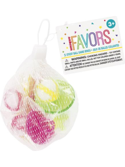 UNIQUE 5 STICKY BALL GAME RING-NET BAG