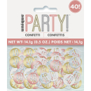 UNIQUE GLITZ ROSE GOLD 40TH CONFETTI 5OZ