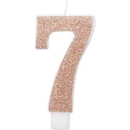 GLITZ GOLD CANDLE NUMBER 7