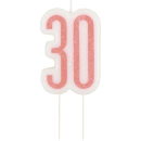 GLITZ ROSE GOLD CANDLE NUMBER 30